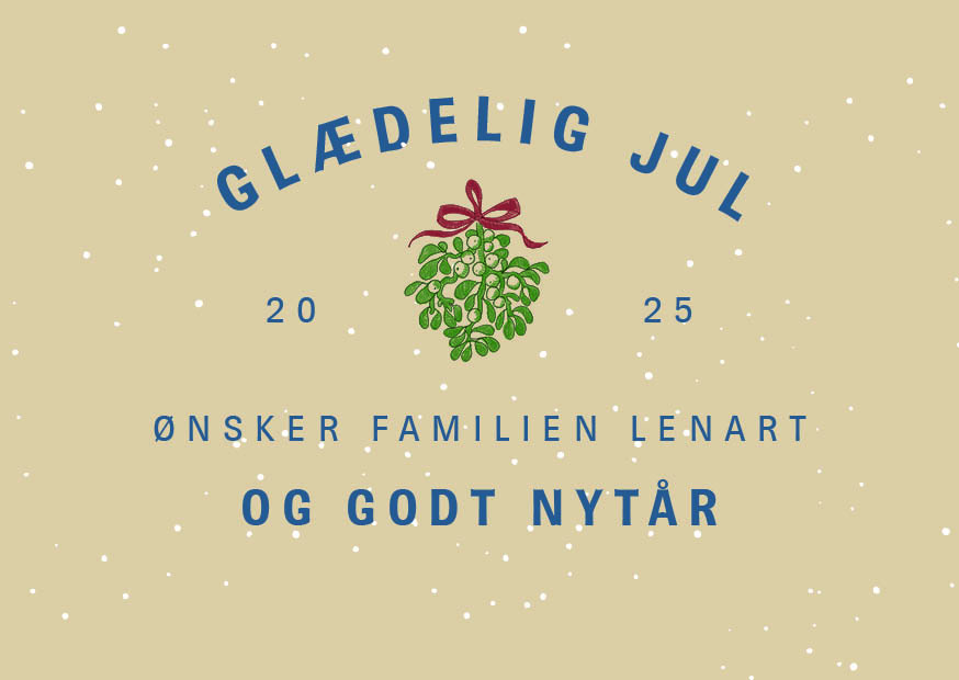 Jul - Familien Lenart Julekort